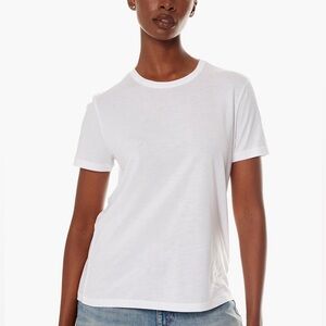 J. Crew Vintage Jersey Classic Crewneck White Short Sleeve T-Shirt NWT XS White